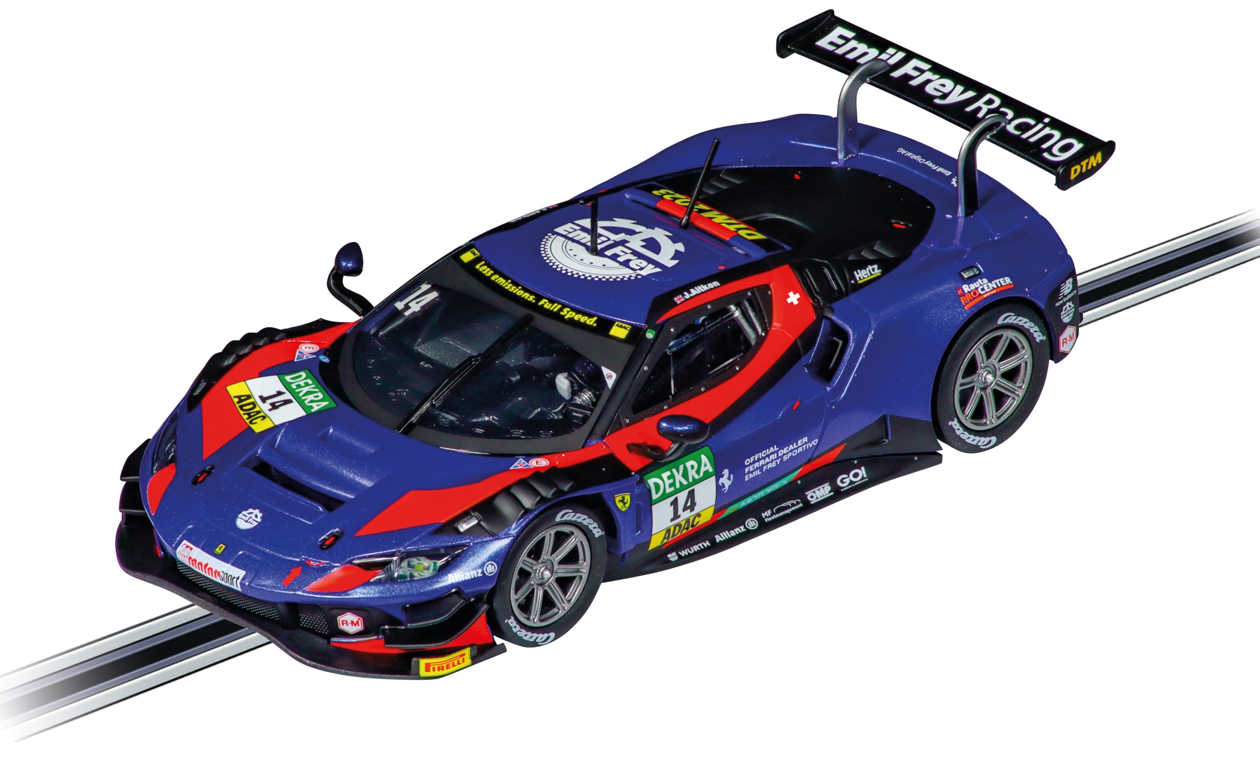 自動車 Carrera DTM Racing Car 1/32 Amazon.com: Carrera 32000 Ferrari 296 GT3 Emil Frey Racing